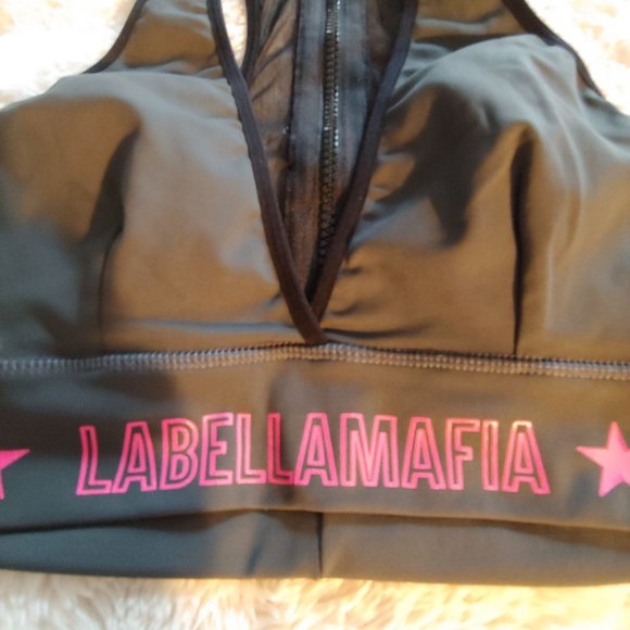 Labella Mafia womans grey  workout top - Picture 5 of 7